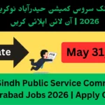 SPSC Sindh Public Service Commission Hyderabad Jobs 2026 | Apply Online