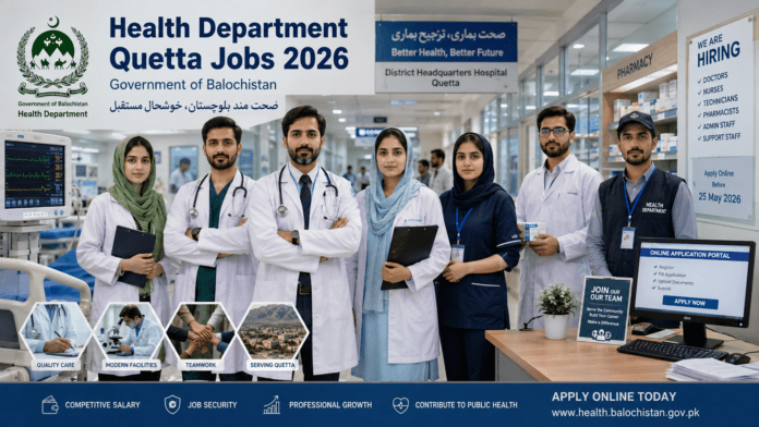 Health Department Quetta Jobs 2026 | Apply Online