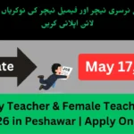 Nursery Teacher & Female Teacher Jobs 2026 in Peshawar | Apply Online