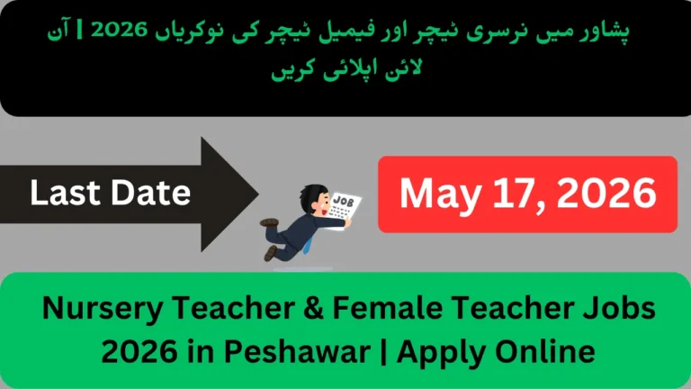 Nursery Teacher & Female Teacher Jobs 2026 in Peshawar | Apply Online