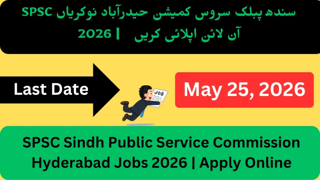 SPSC Sindh Public Service Commission Hyderabad Jobs 2026 | Apply Online