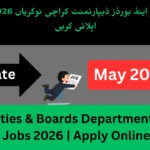 Universities & Boards Department Karachi Jobs 2026 | Apply Online